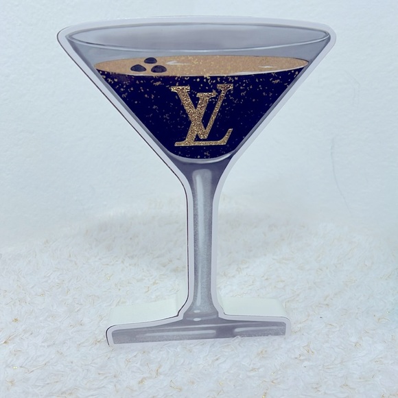 Martini Glass Wood Art Decor, Chic I drink Wood Art - Picture 2 of 5